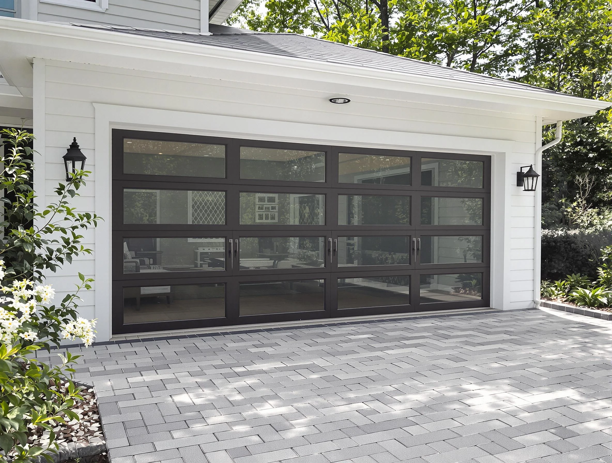 Fort Lauderdale Garage Door Repair design specialist presenting custom garage door options to Fort Lauderdale homeowner